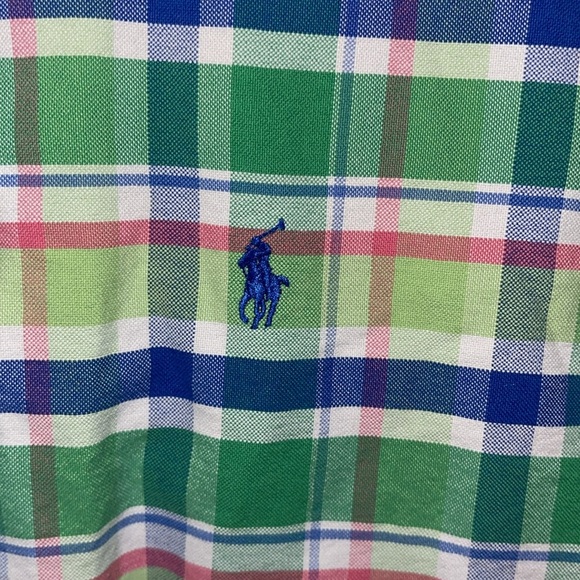 Polo Ralph Lauren Classic Fit Button Down Madras Shirt L Short Sleeve. AA - Picture 2 of 4